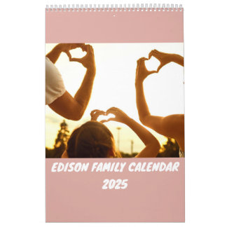 Calendrier familial personnalisé 2025