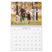 Calendrier familial personnalisé avec écriture mod (Jan 2027)