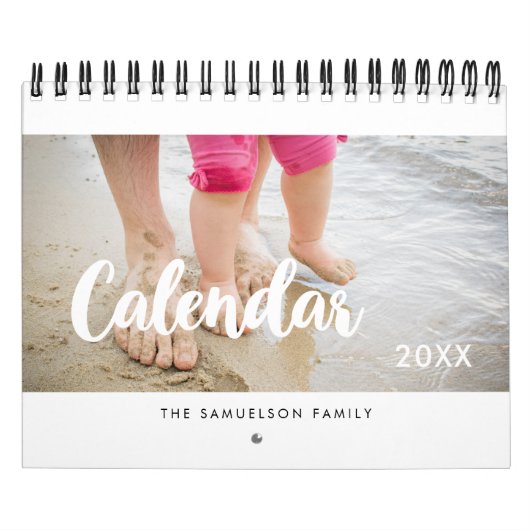 Calendrier familial simple 2026 (Protection)