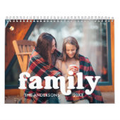 Calendrier Famille | Boho Texte superposer avec vos photos (Protection)