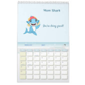Calendrier Famille de Requins Heureux (Feb 2027)