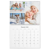 Calendrier Famille et amis Cranberry Red Custom Photos (Jan 2026)