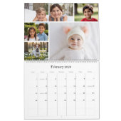 Calendrier Famille et amis Cranberry Red Custom Photos (Feb 2026)