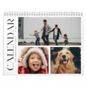 Calendrier Famille minimale moderne 3 Collage photo (Protection)