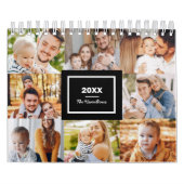 Calendrier Famille photo Collage Moderne 2026 (Protection)