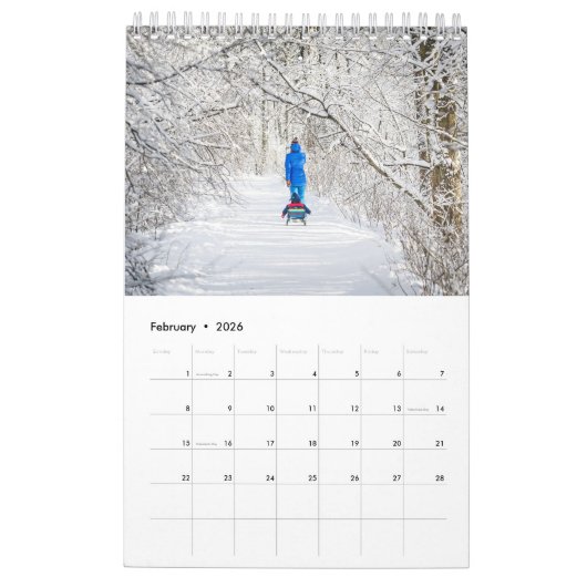 Calendrier Famille photo moderne simple 2022 (Feb 2026)