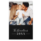Calendrier Famille photo moderne simple 2025 (Protection)