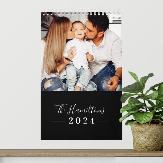 Calendrier Famille photo moderne simple 2025