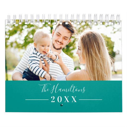 Calendrier Famille Photo Simple Cute 2025 (Protection)