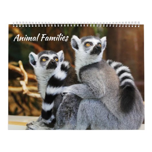 Calendrier Familles animales (Protection)