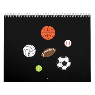 Calendrier Fan sportif de baseball de basket-ball