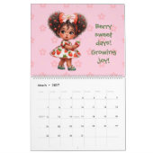 Calendrier fantaisiste de Filles Fruit en robe de (Mar 2027)