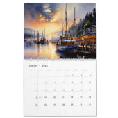 Calendrier Fantastiques images côtières peintes (Jan 2026)