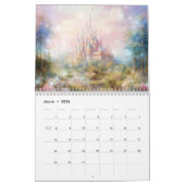 Calendrier Fantasy Castles in Abstract Style (Mar 2026)