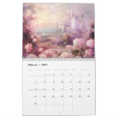 Calendrier Fantasy Castles in Abstract Style (Feb 2027)