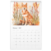 Calendrier Faune à l'aquarelle – Animaux australiens (Feb 2027)