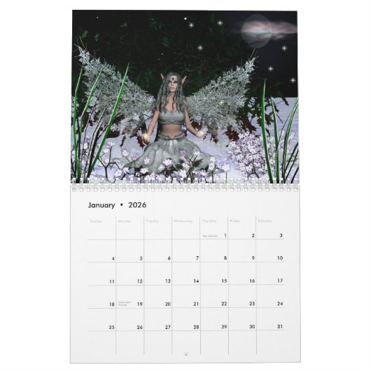 Calendrier féerique de bénédictions (Jan 2026)