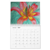 Calendrier féerique de fleur (Jan 2027)