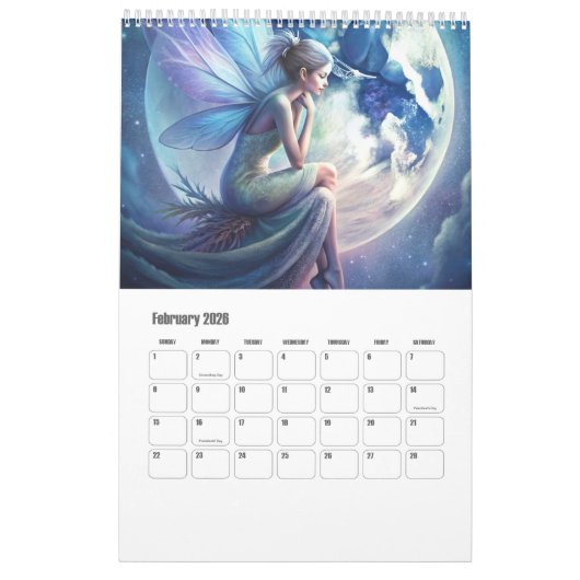 Calendrier Fées (Feb 2026)