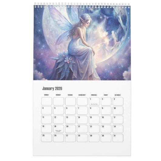 Calendrier Fées (Jan 2026)