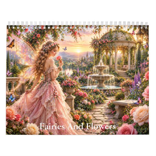 Calendrier Fées et Fleurs Licornes (Protection)