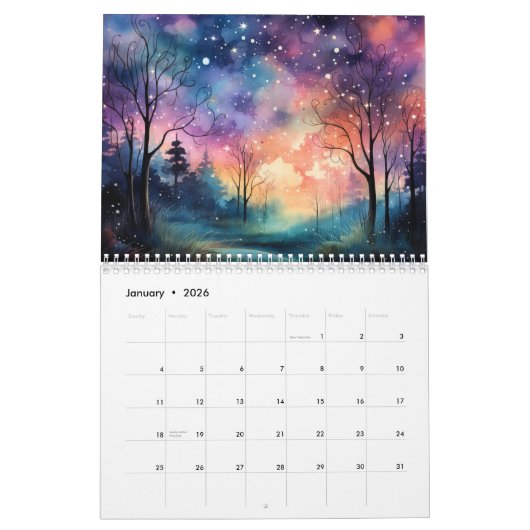 Calendrier Fées Stardust (Jan 2026)