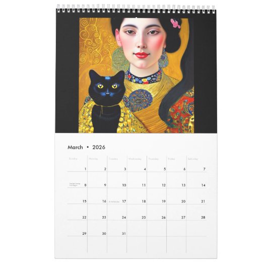 Calendrier Feline (Mar 2026)