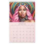 Calendrier féminin 2024 (Jan 2027)