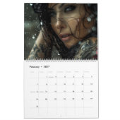 Calendrier Femme Pluie (Feb 2027)