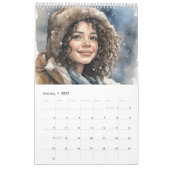 Calendrier Femmes et saisons 2024 (Jan 2027)