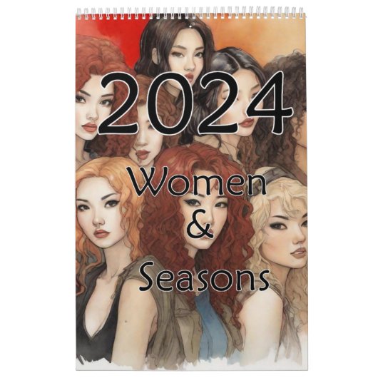Calendrier Femmes et saisons 2024 (Protection)