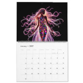 Calendrier Femmes holographiques (Jan 2027)