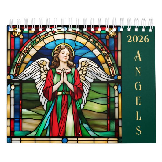 Calendrier Fenêtre en verre tendu 2026 Angel personnalisé (Protection)