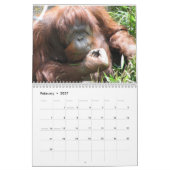 Calendrier Fermez-vous se lève des visages 2014 d'animal (Feb 2027)