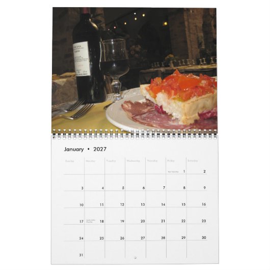 Calendrier Festin par l'Italie (Jan 2027)