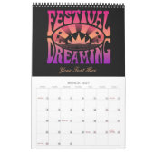 Calendrier Festival Dreaming Retro Raspberry-Apricot-Plum (Mar 2027)