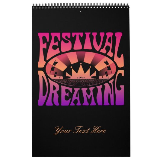 Calendrier Festival Dreaming Retro Raspberry-Apricot-Plum (Protection)