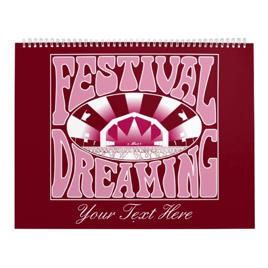 Calendrier Festival Dreaming Retro White-Pink-Cranberry (Protection)