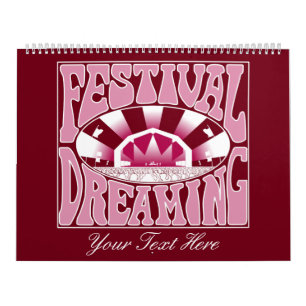Calendrier Festival Dreaming Retro White-Pink-Cranberry
