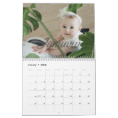 Calendrier Fête de l'année multi photo personnalisée moderne (Jan 2026)