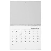 Calendrier feuille d'arbre (Feb 2027)