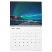 Calendrier Feux du Nord (aurora borealis) (Mar 2027)
