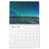 Calendrier Feux du Nord (aurora borealis) (Feb 2027)