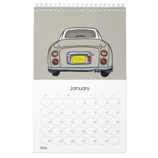 Calendrier Figarations jolies Topaz Mist Figaro Garage de voi (Jan 2026)