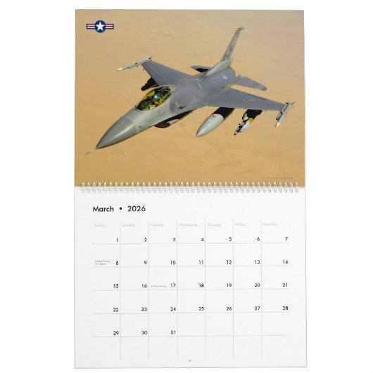 CALENDRIER FIGHTER JETS INTERNATIONAL (Mar 2026)