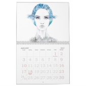Calendrier Fille féminine Illustrations originales art Artist (Jan 2027)