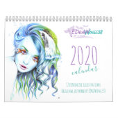 Calendrier Fille féminine Illustrations originales art Artist (Protection)