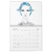 Calendrier Fille féminine Illustrations originales art Artist (Jan 2026)