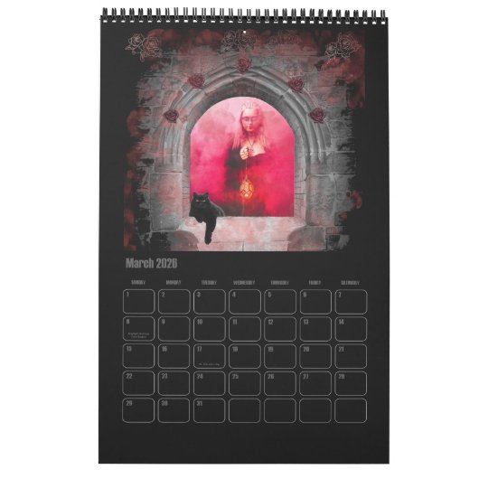 Calendrier Filles gothiques 2023 (Mar 2026)