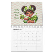 Calendrier Fillettes Fantaisistes en Robe de Fruit (Feb 2027)